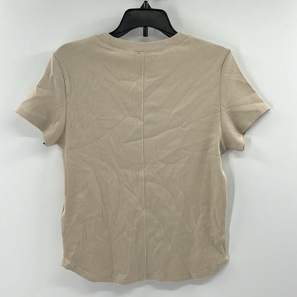 Madewell Women's Updated Brightside Short Sleeve Tee - Khaki - Small - NWT - Picture 5 of 5